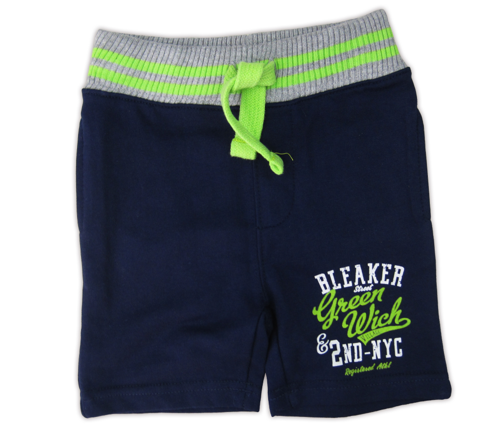 Detská košeľa - Krátky chlapci z Minoti 92 Navy modré, sivé, zelené šortky