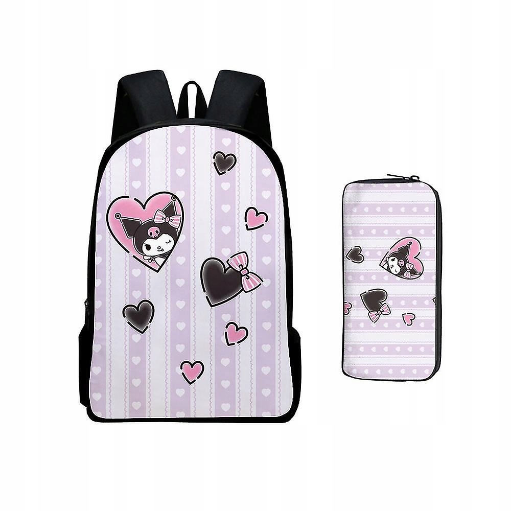 Aktovka - Kuromi Mymelody s veľkým kapacitným batohom ceruzkou