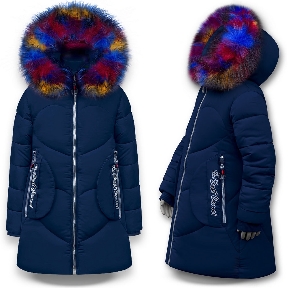 Detská bunda - Bunda Park Winter Jacket Parka Fur R. 146