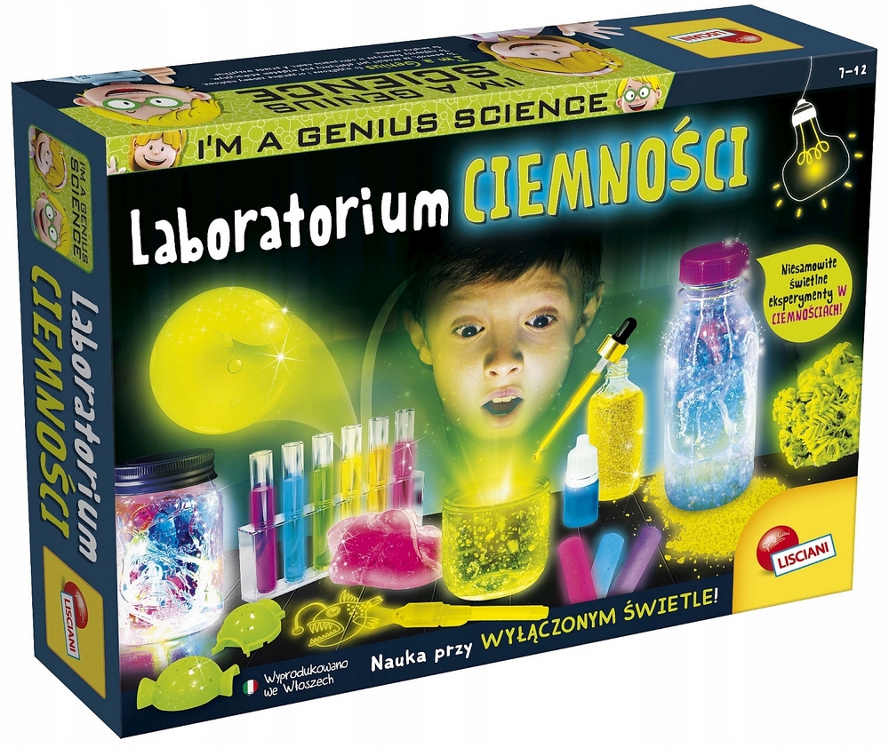Sada pre malých chemikov - Laboratórna tma malá geniálna veda Lisciani