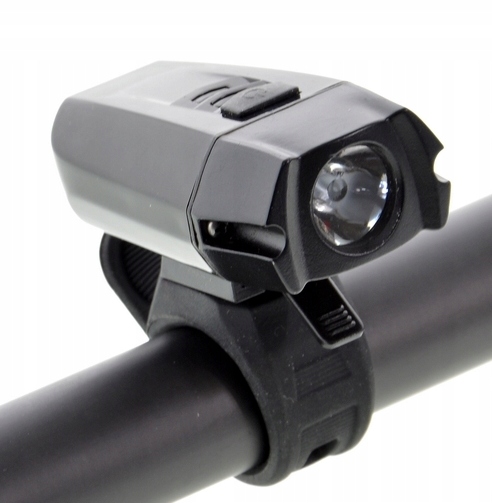 Lampa bicykla baterky predné JY7027 400lm mega napájanie