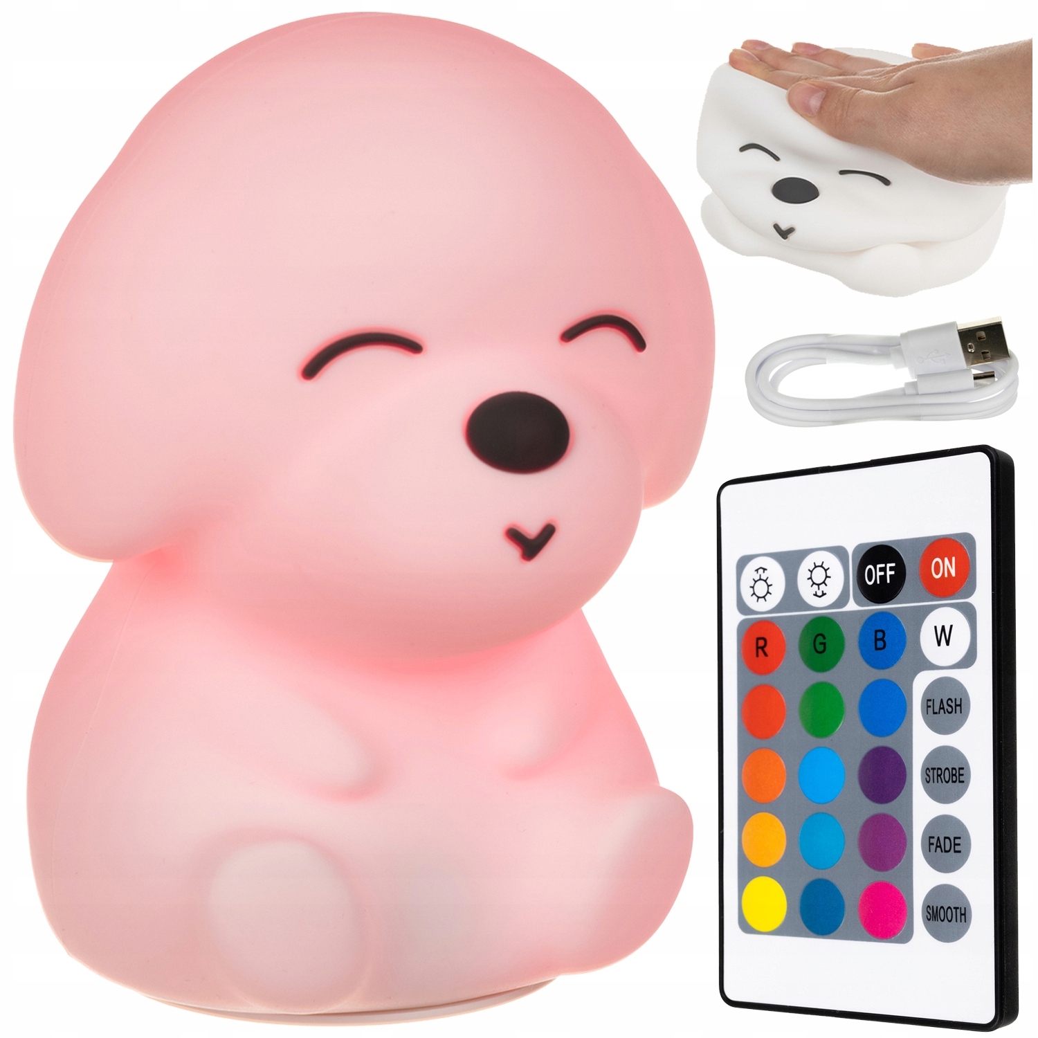 Hitelo nočná lampa Silikone Teddy Bear pre inteligentný dotykový stôl