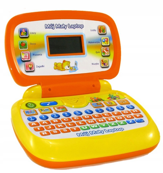 Detský notebook - VZDELÁVACÍ LAPTOP PRE DETI POČÍTAČ POĽSKÝ MEDVEĎ