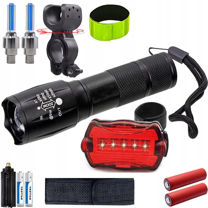 CREE LED 1000W 800L SÚPRAVA SVIEČKY NA BICYKEL