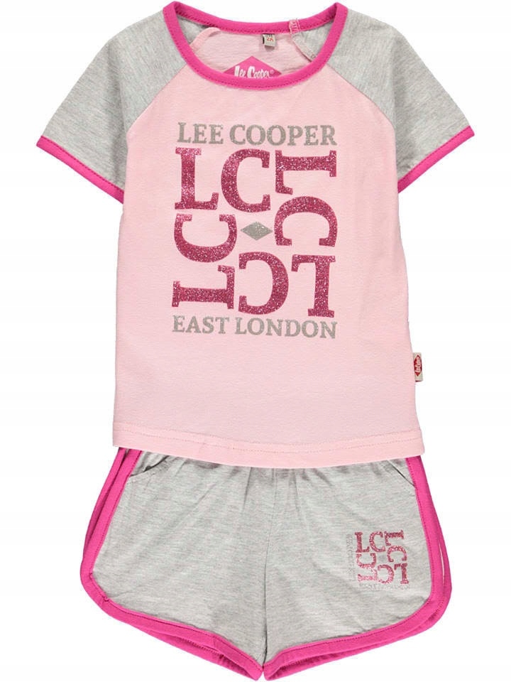 Detská košeľa - Shorts Lee Cooper 140 White, Ecru, Pink, Silver