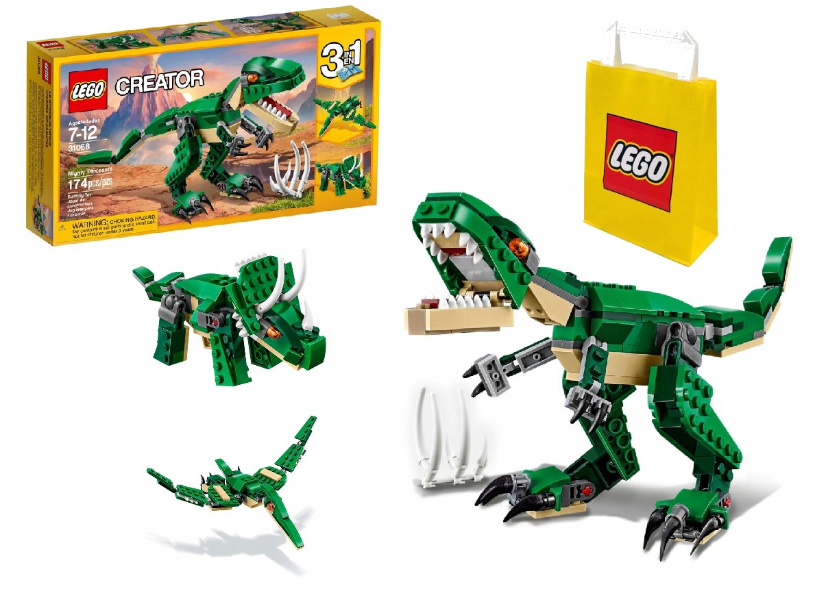 Stavebnica LEGO Creator 3 w 1 - LEGO CREATOR 7+ MIGHTY DINOSAURS T-REX 3v1 31058