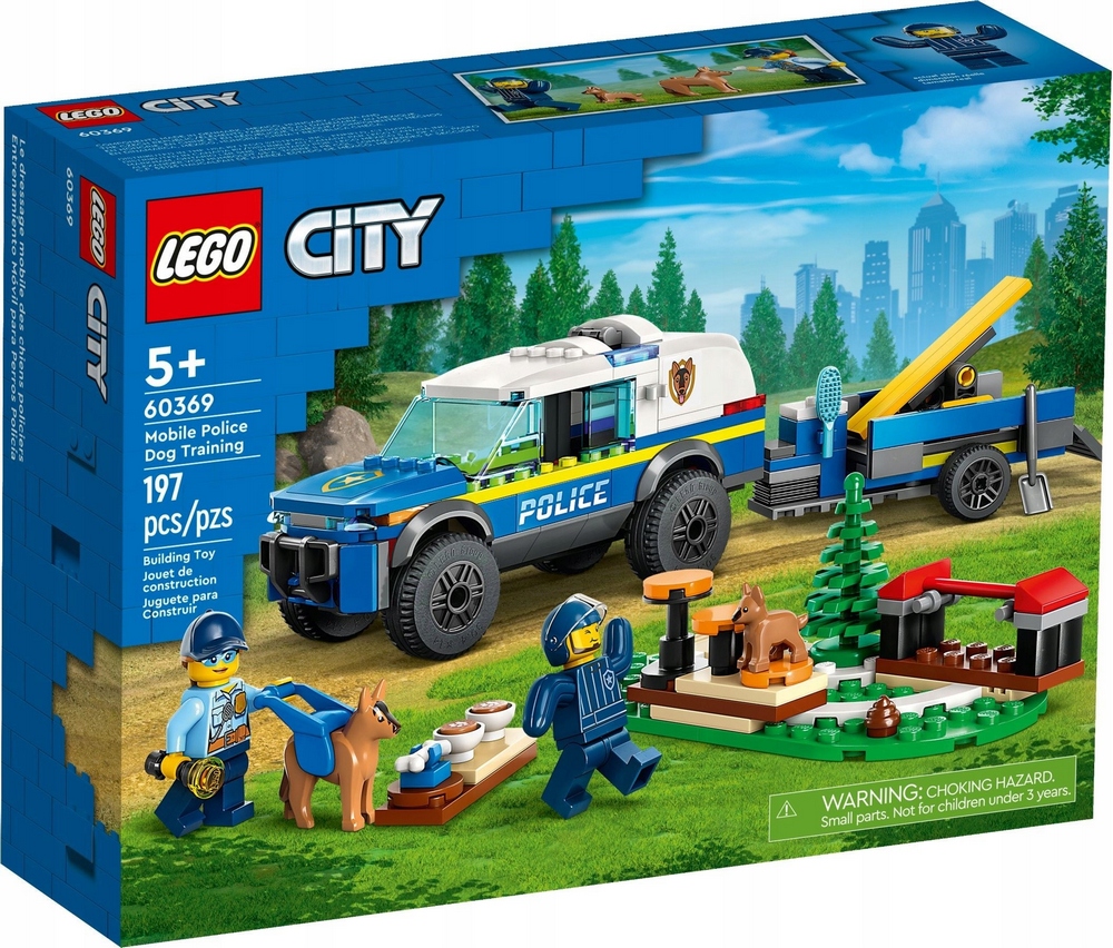 LEGO figúrka - Lego City 60369 Výcvik policajných psov
