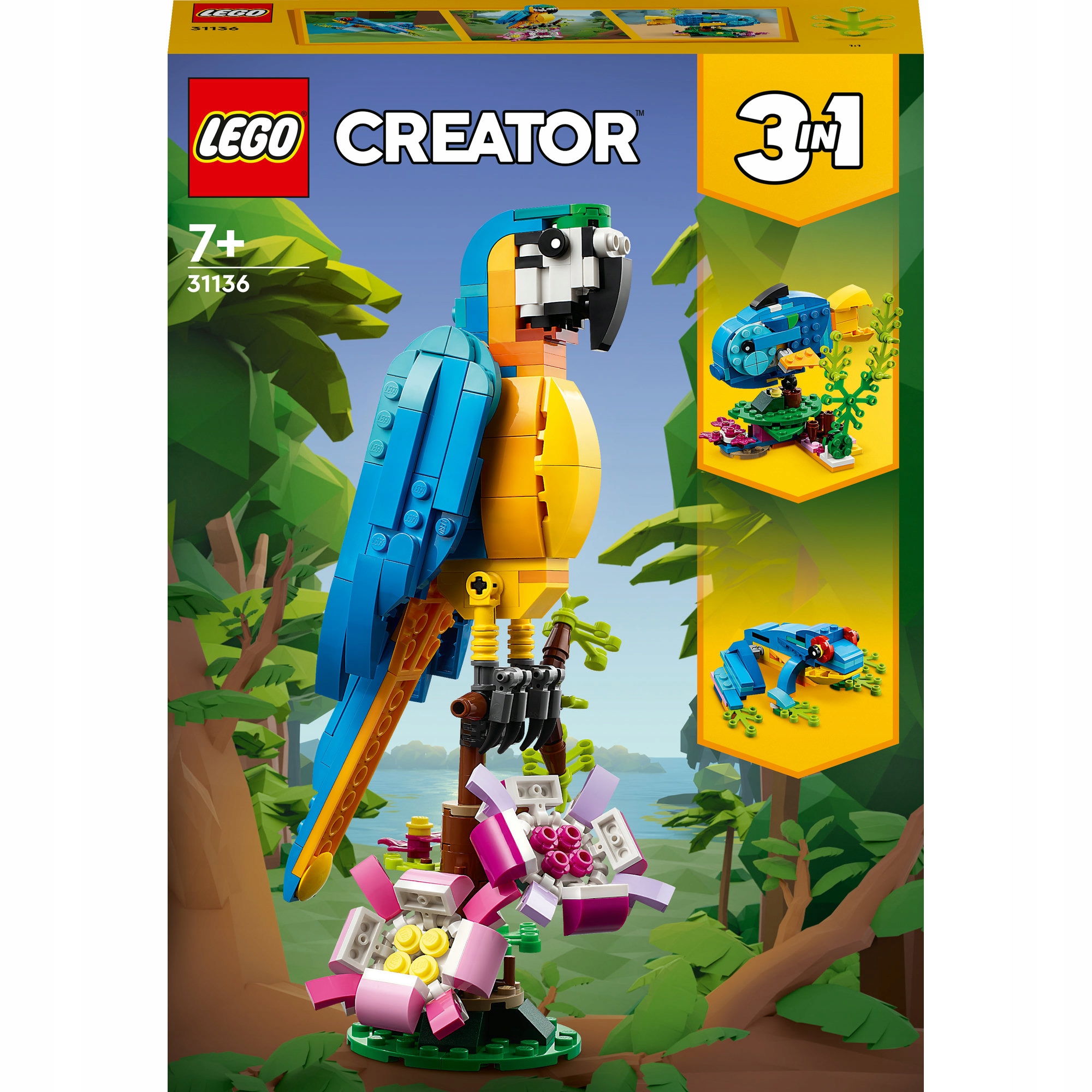 LEGO CREATOR 31136 EXOTICKÝ PAPAGÁJ