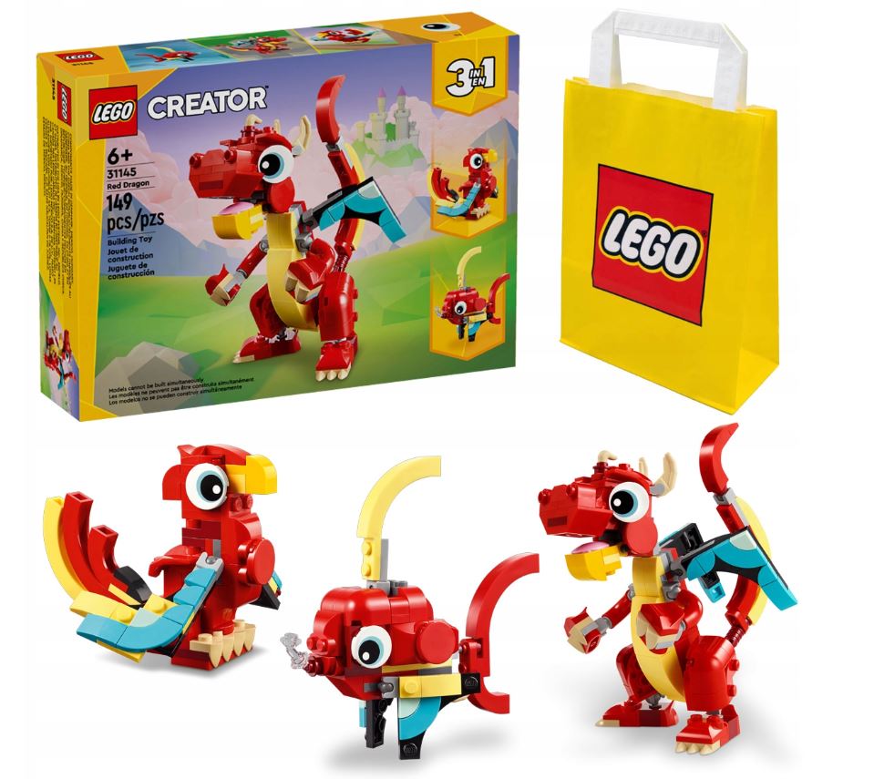 LEGO Creator 3 v 1 31145 Červený drak