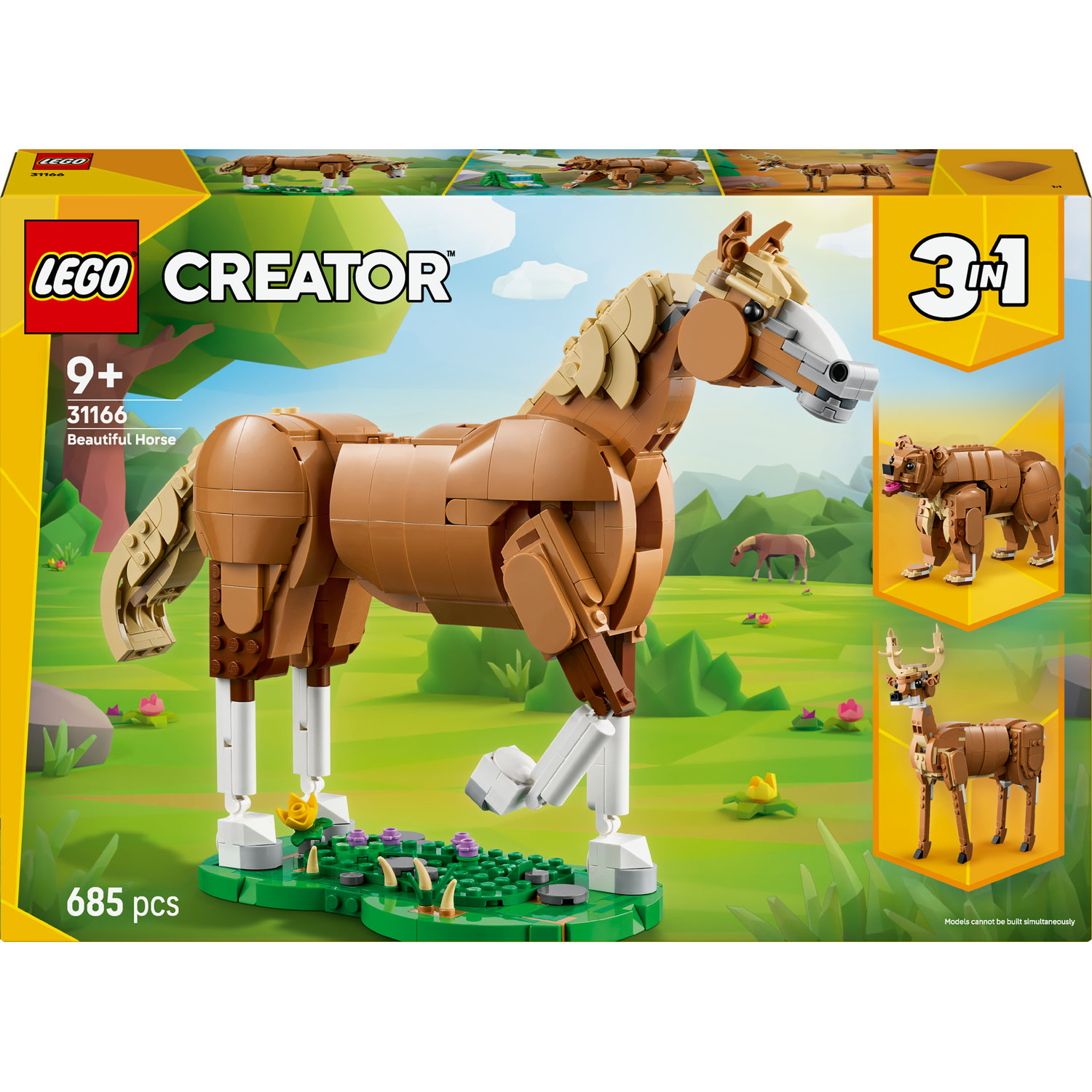 LEGO Creator 3 v 1 31166 Creator 3v1 31166 Krásny kôň