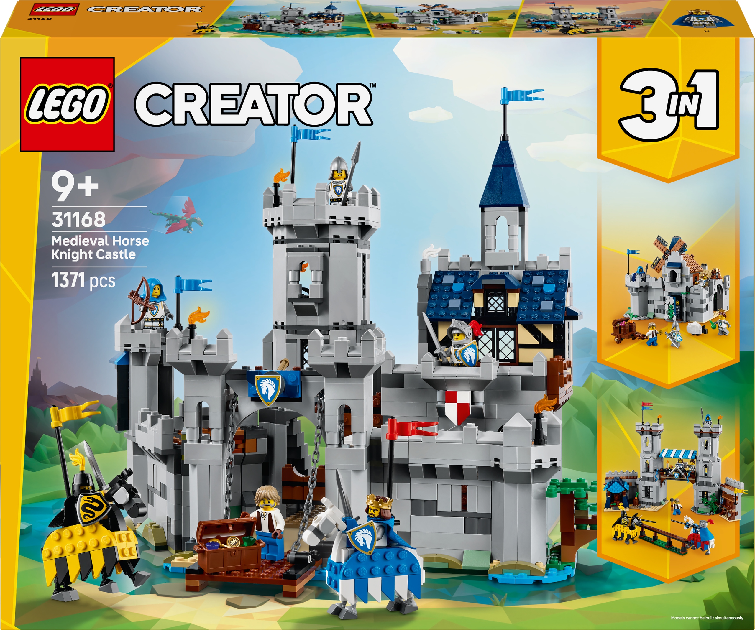 LEGO Creator Expert 31168 Creator 3v1 31168 Stredoveký hrad a rytieri na koňoch