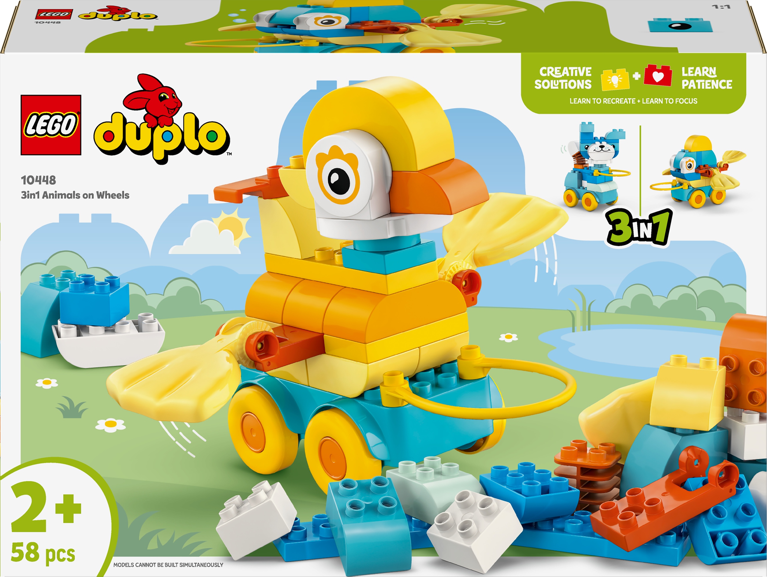 LEGO DUPLO 10448 3 v 1: Zvieratká na kolesách