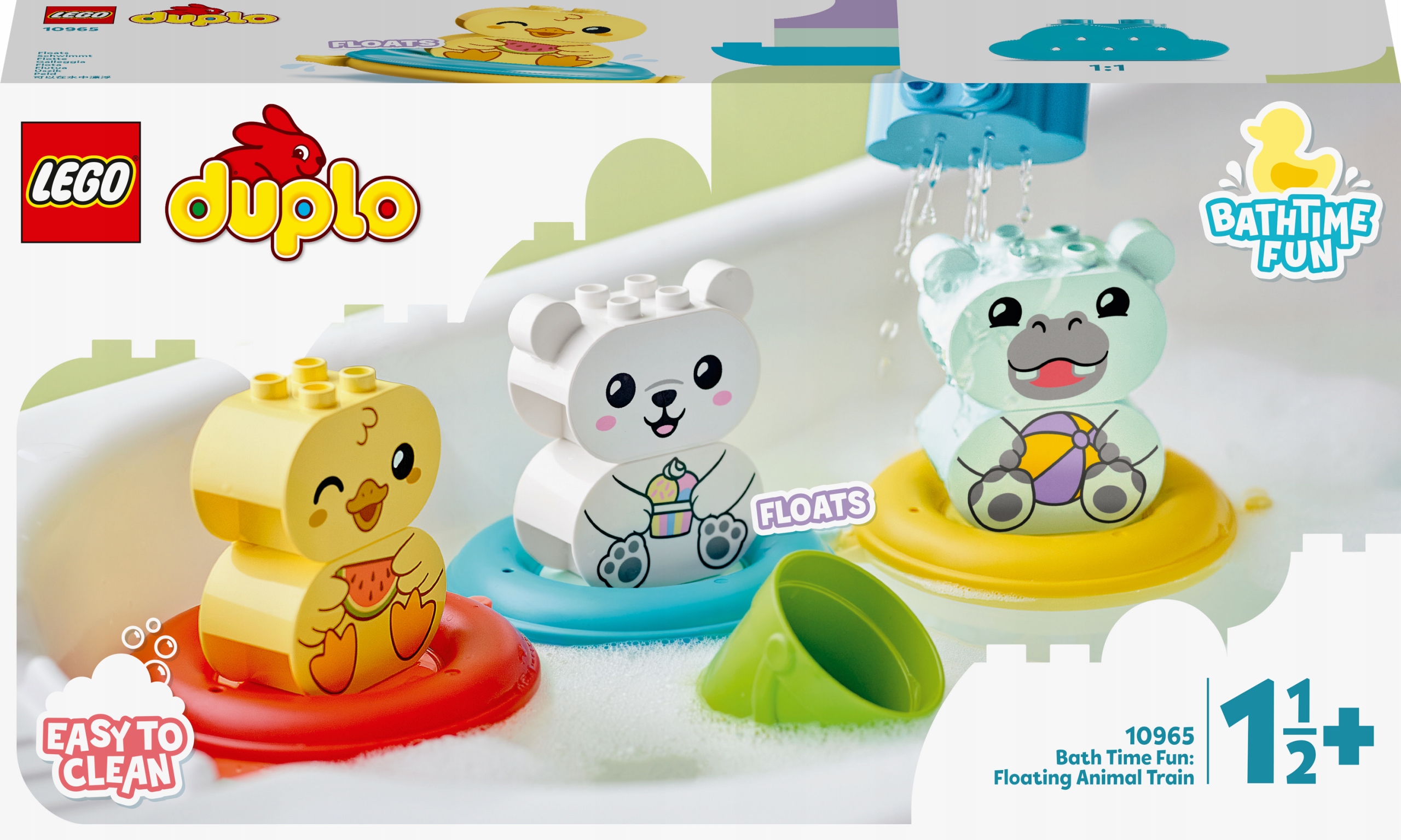 LEGO Duplo 10965 Zábava pri kúpaní: Plávajúci zvierací vláčik
