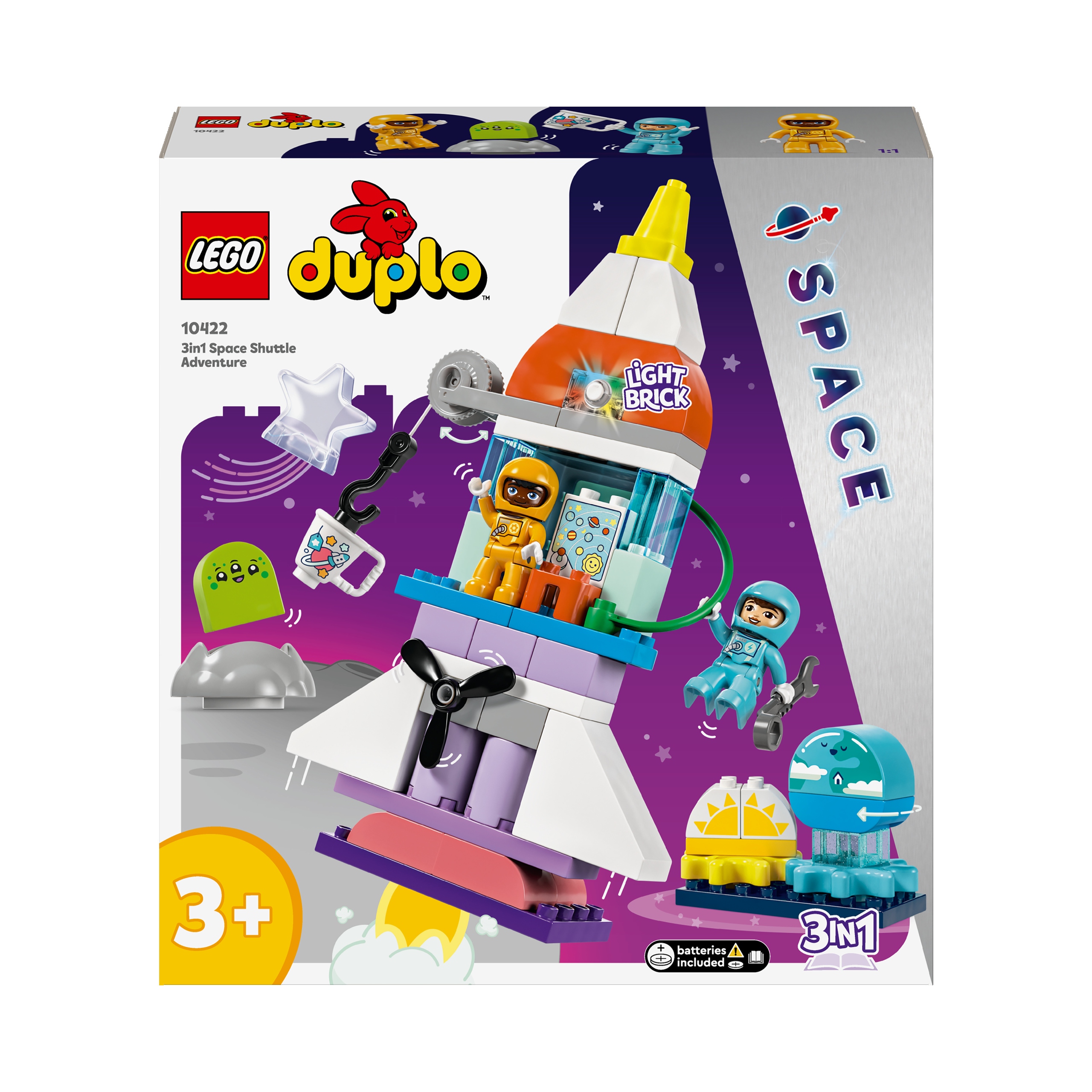 LEGO Duplo 10422 Dobrodružstvo s raketoplánom 3 v 1