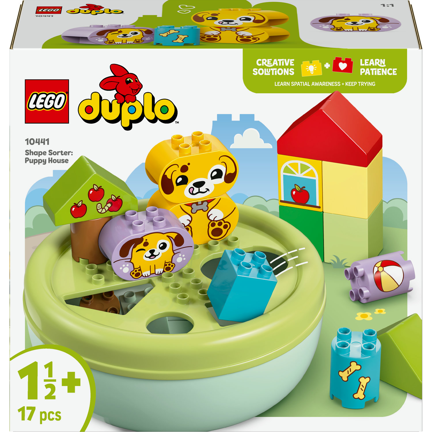 LEGO Duplo 10441 Triedič tvarov: Domček pre šteniatka
