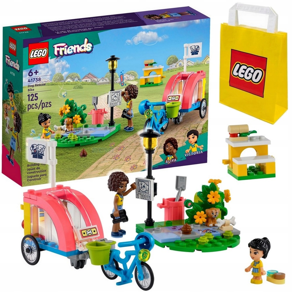 Stavebnica LEGO Friends - LEGO FRIENDS 41738 ZÁCHRANNÝ BICYKEL PRE PSA