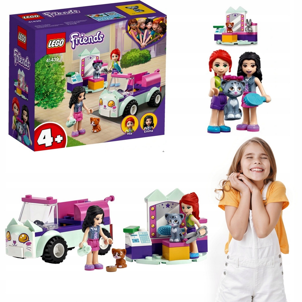 LEGO súprava - Lego priatelia mačky starostlivosť o auto 2 mačky