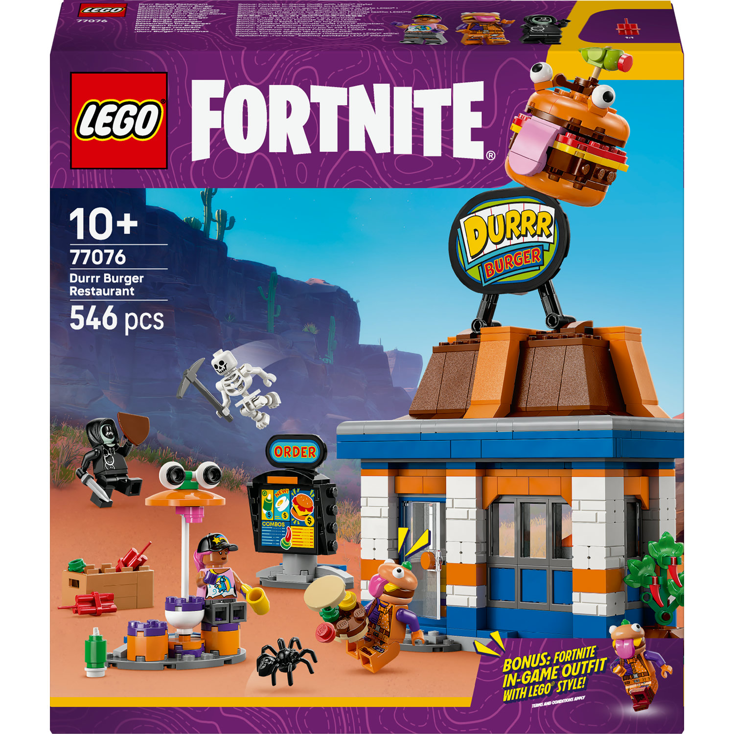 LEGO DURR BURGER STORE FORTNITE BURGER SET HRA HAMBURGER BLOKY