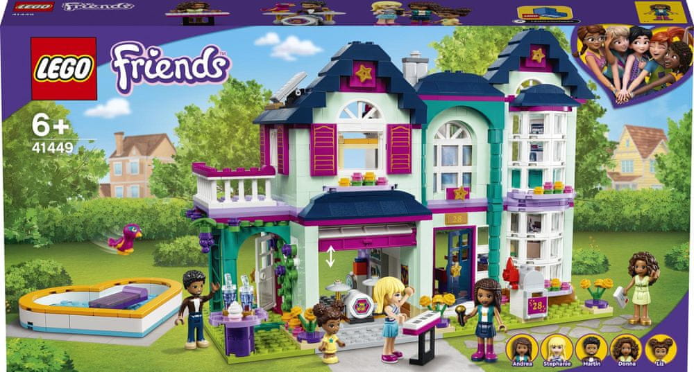 LEGO Friends 41449 Andrein rodinný dom