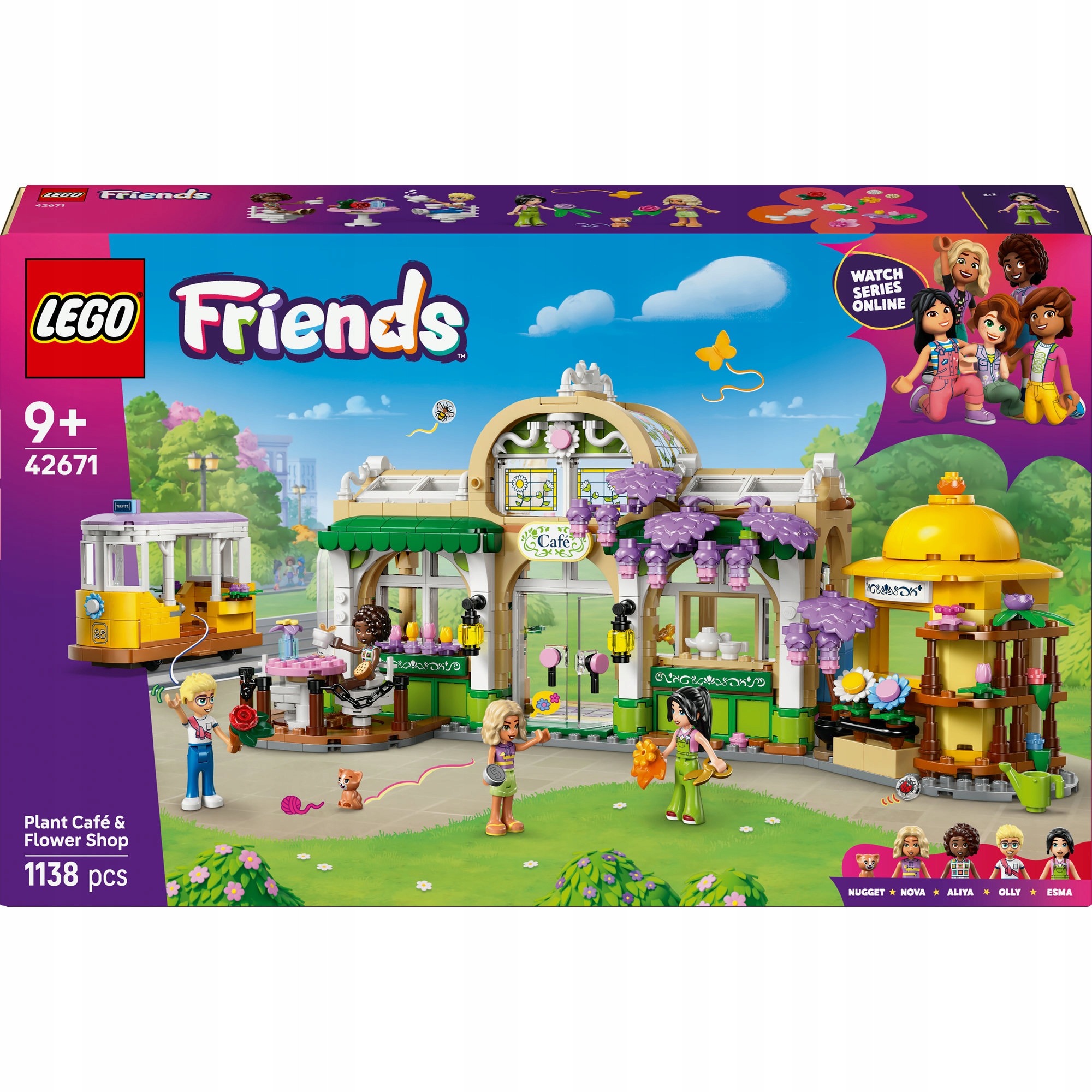 LEGO Friends 42671 Kaviareň a kvetinárstvo Friends 42671 plné rastlín
