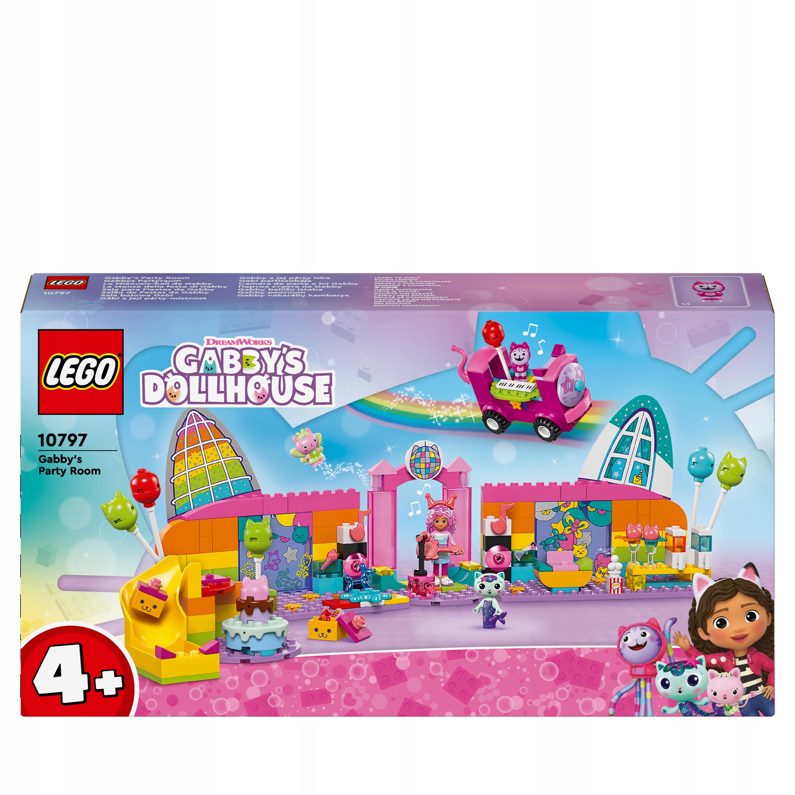 LEGO Gabi a mačací dom 10797 Gabi a jej čarovný dom 10797 Gabi a jej párty miestnosť