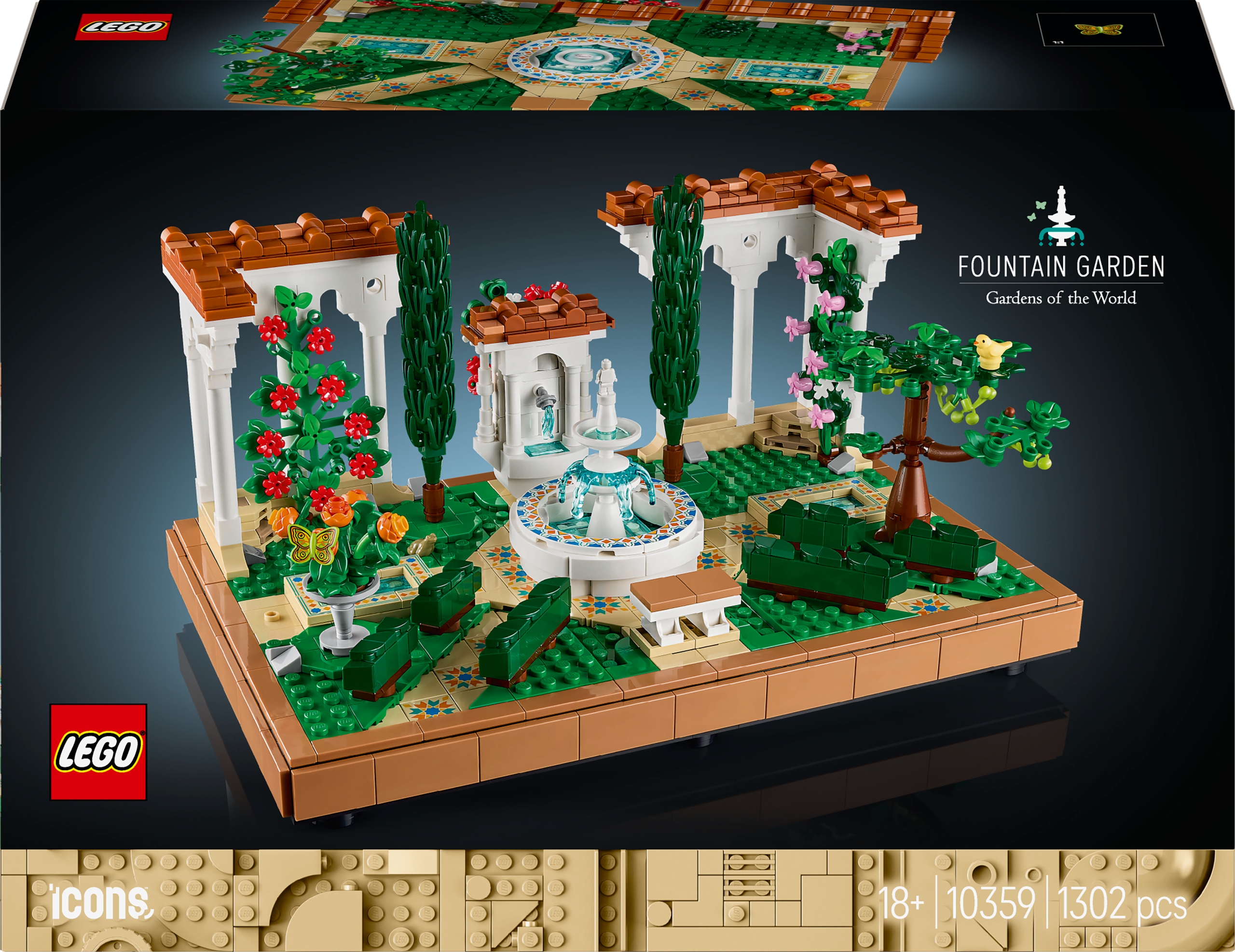 LEGO ICONS 10359 Ikony 10359 Záhrada s fontánou