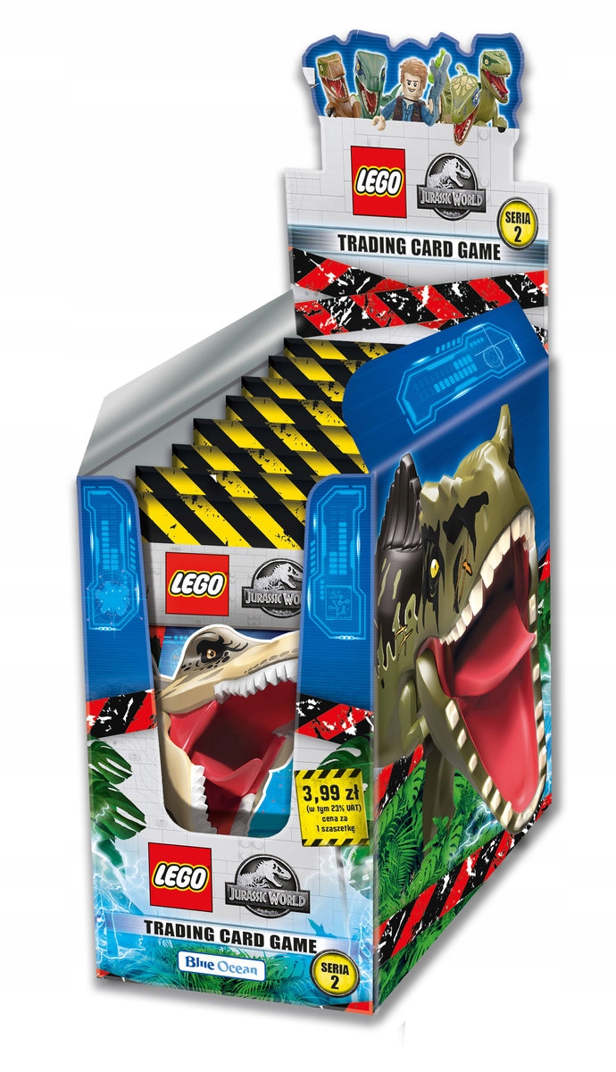LEGO JURASSIC WORLD CARDS SÉRIA 2 10 vrecúšok po 50 kariet