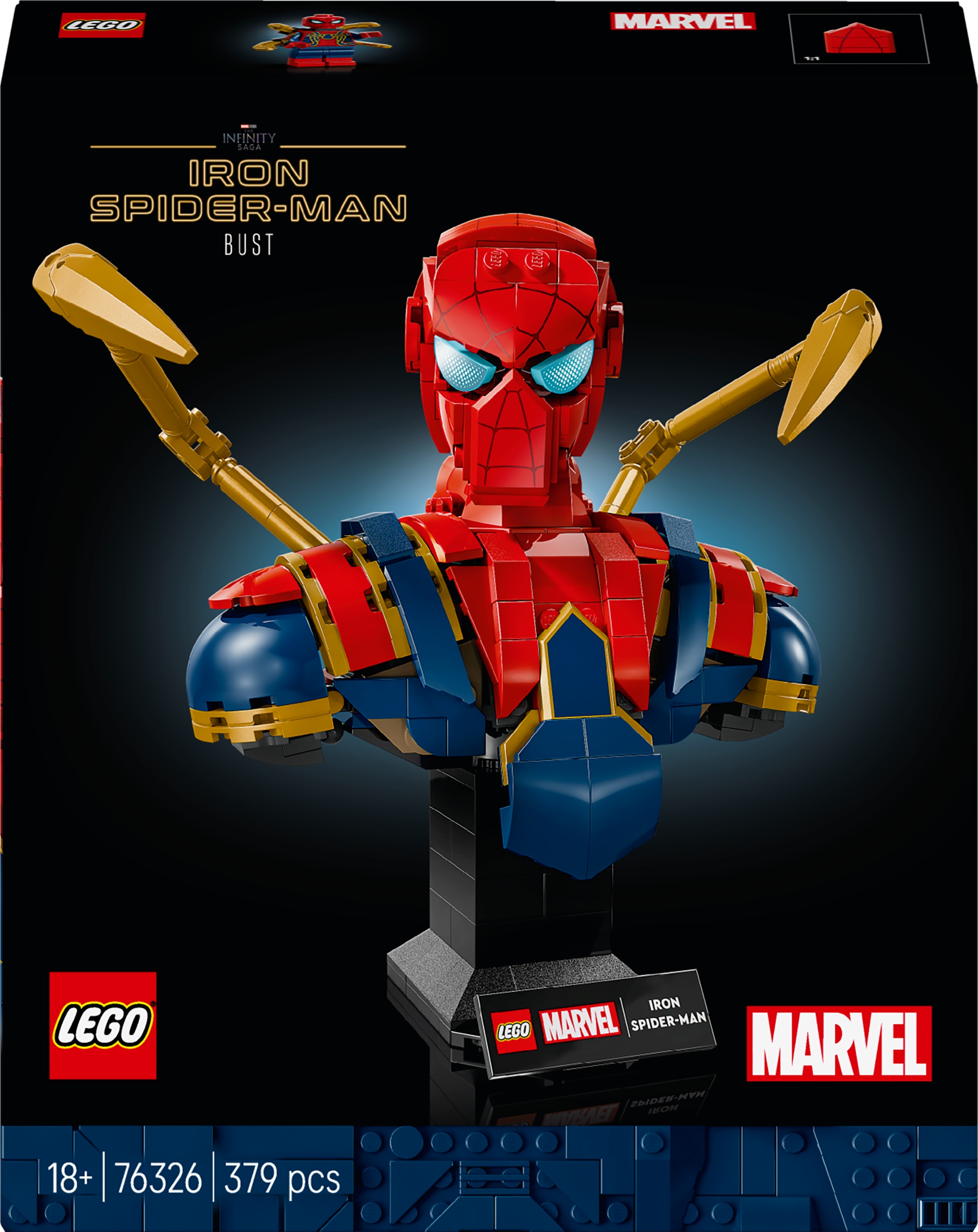LEGO Super Heroes 76326 Superhrdinovia 76326 Busta Iron Spider-Mana