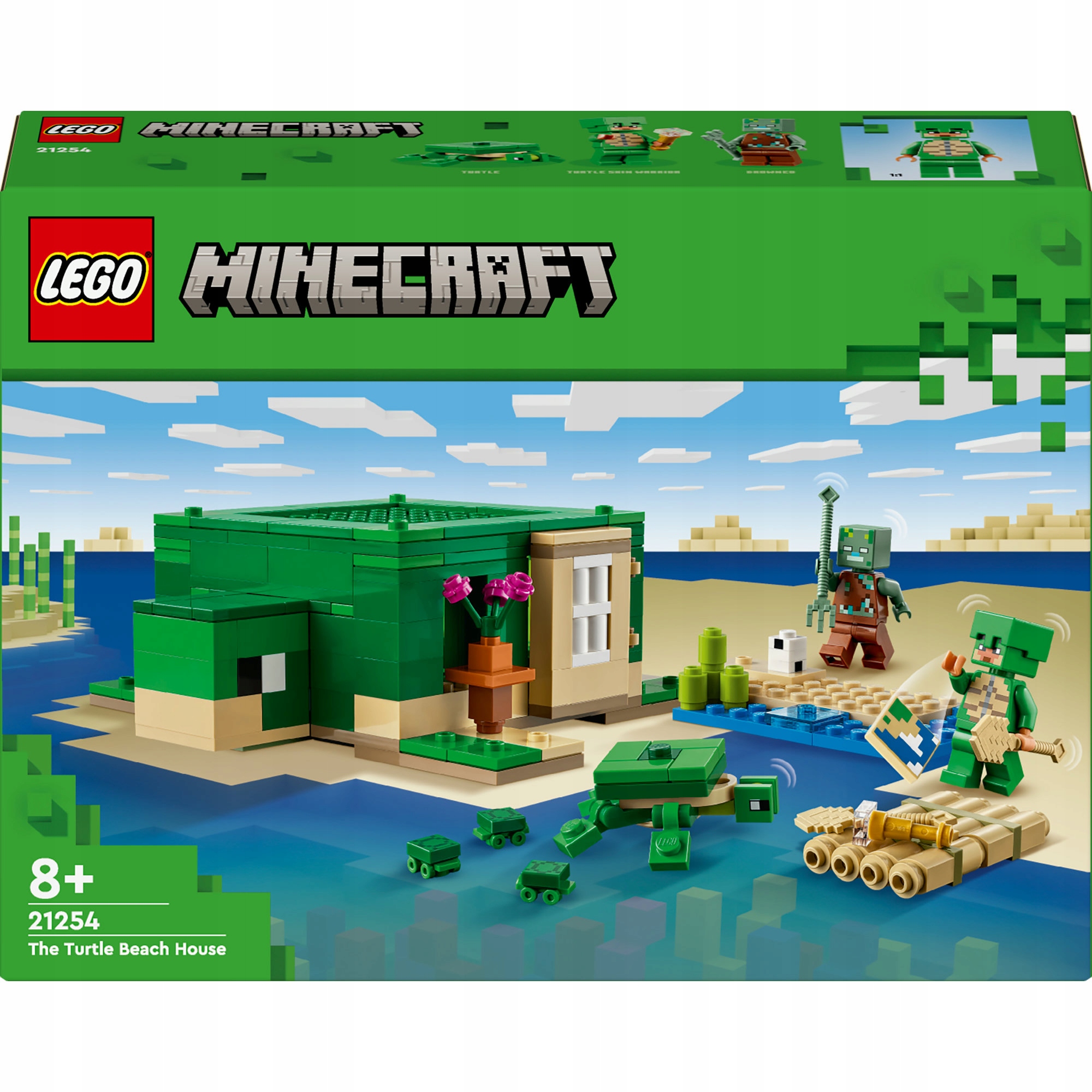 LEGO Minecraft 21254 Domček s korytnačkou na pláži