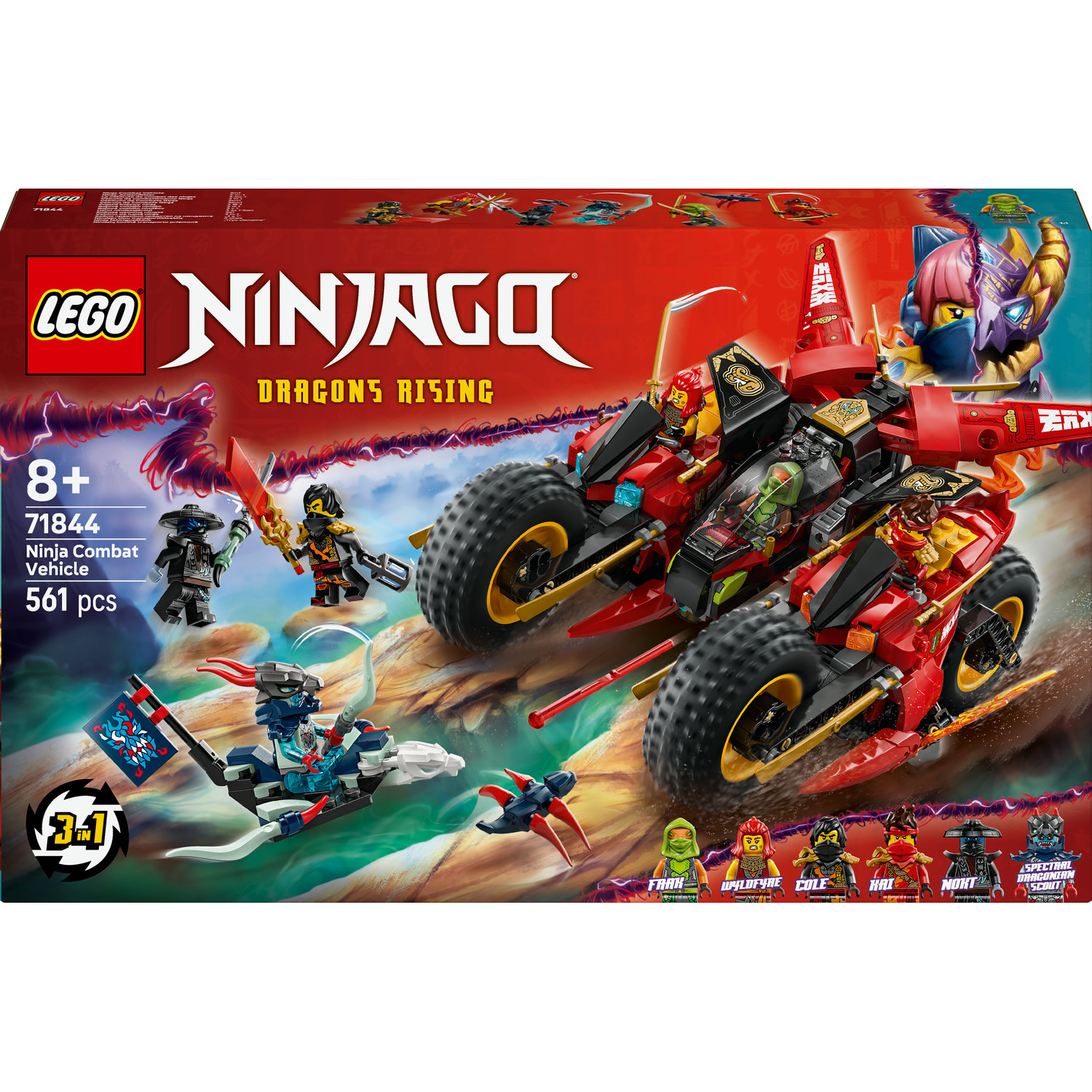 LEGO NINJAGO 71844 Ninjovské bojové vozidlo