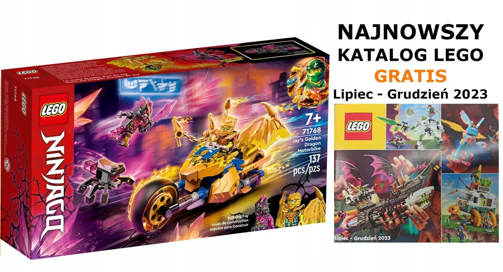 Stavebnica LEGO Ninjago - Lego Ninjago 71768 Golden Dragon Jaya Motocykel