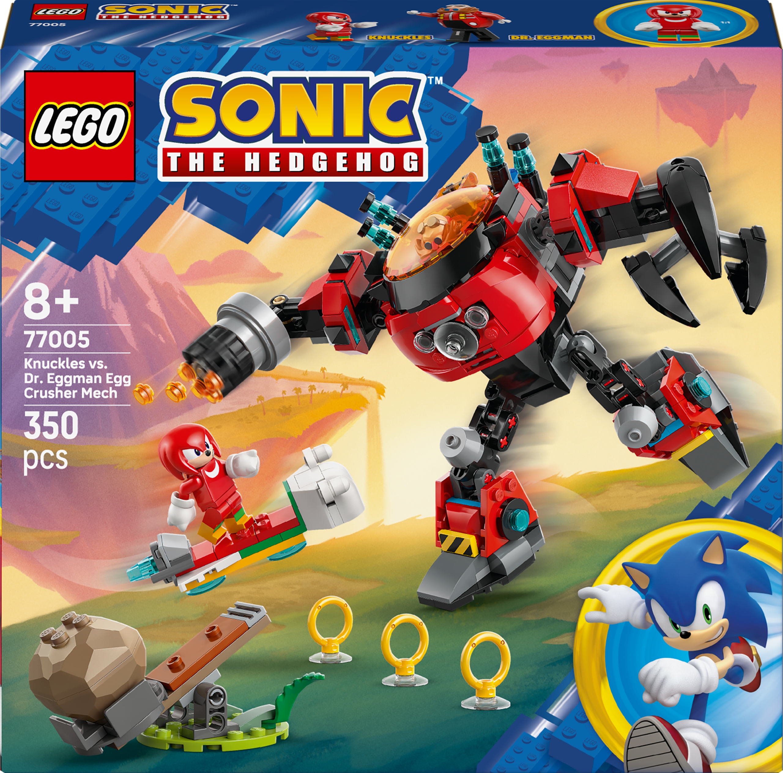 LEGO Sonic the Hedgehog 77005 Knuckles vs. Dr. Eggman v robotovi Drviča vajec