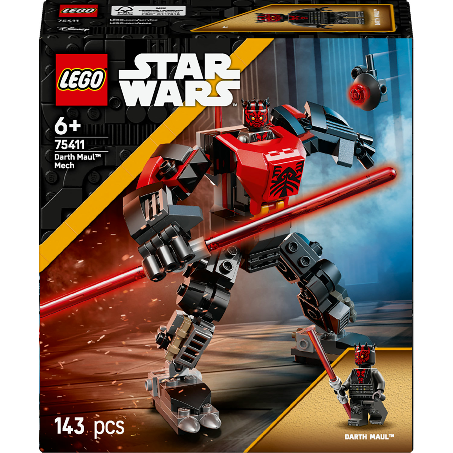 LEGO Star Wars 75411 Star Wars 75411 Darth Maul a jeho robotický oblek