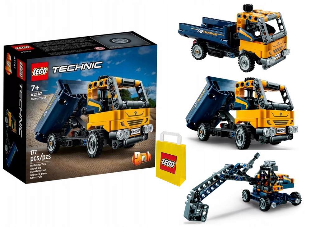 LEGO súprava - Lego Technic 7+ Tipper / Excavator 2in1 42147