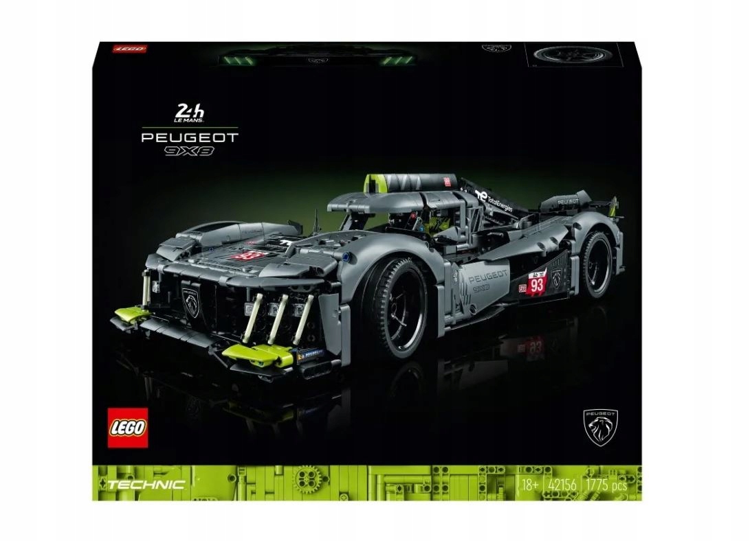 LEGO Technic PEUGEOT 9X8 Le Mans Hybrid 42156