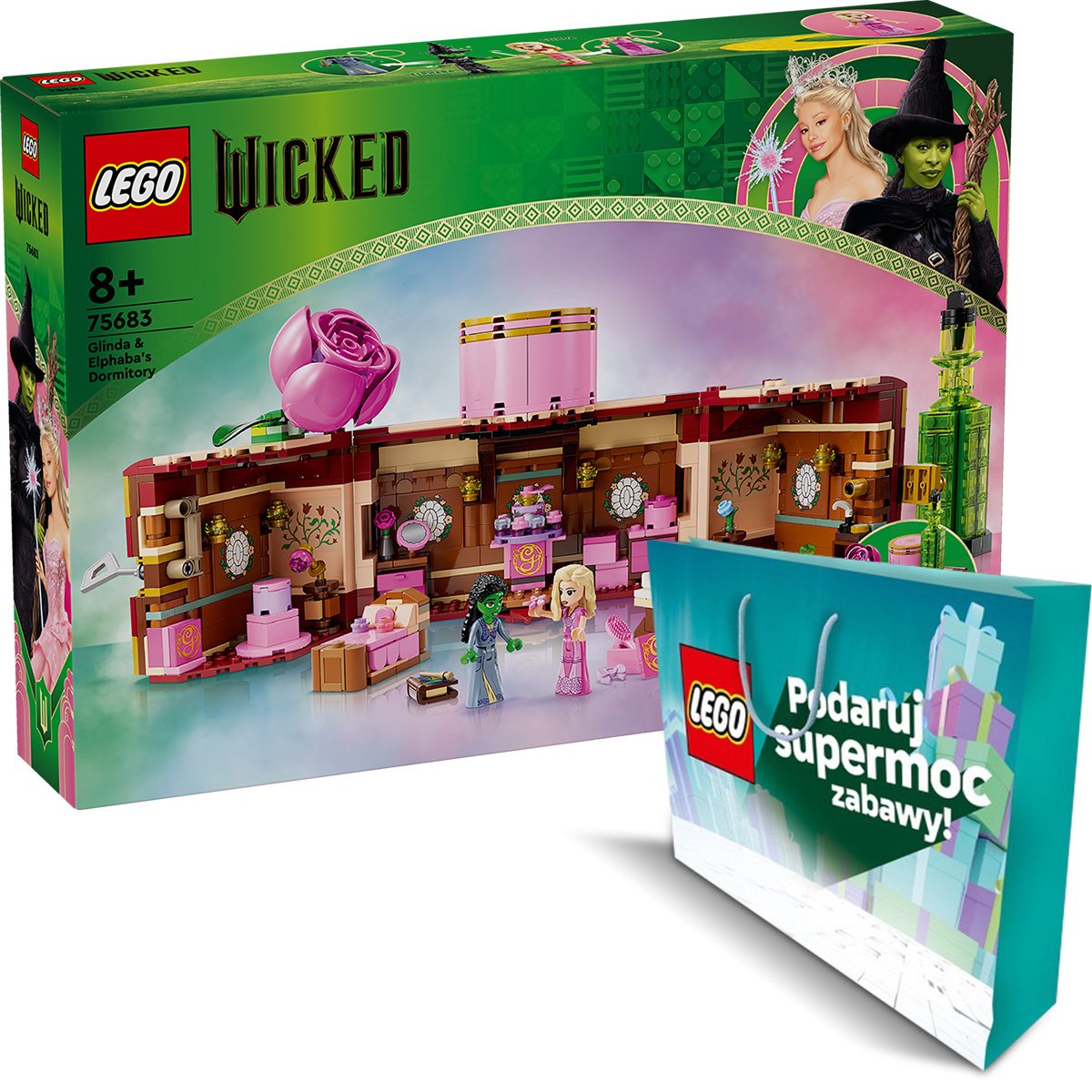 LEGO Wicked 75683 Glindina a Elphabina ubytovňa