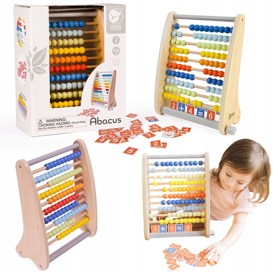 Solid School Abacus + Classic World Activity