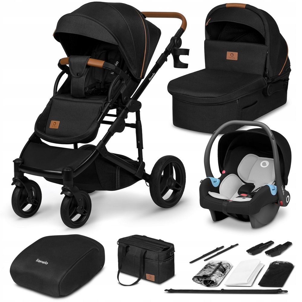 Multifunkčný kočík - Lionelo Mari Tour 3in1 kočíky veľké kolesá 27 cm