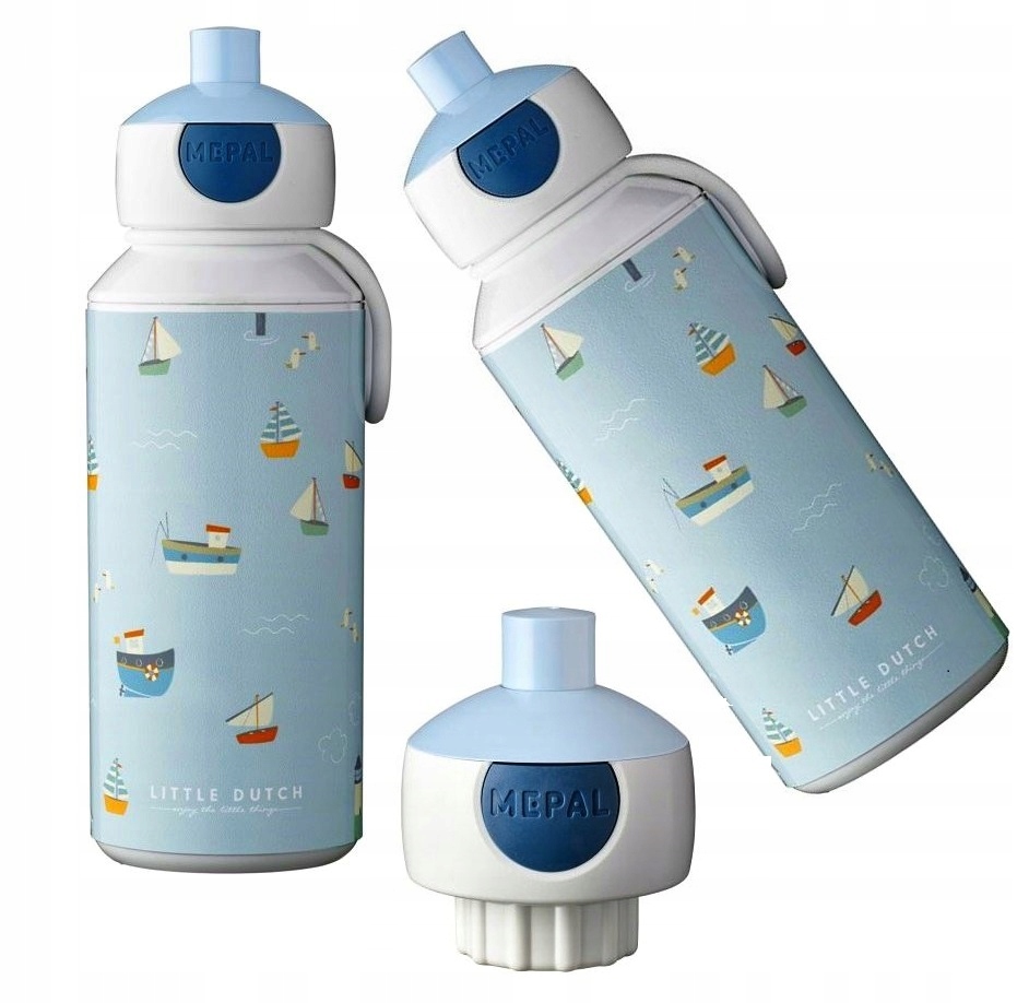 Detský desiatový box, fľaša - Malá holandská fľaša fľaša 400 ml Sailor Bay Mepal