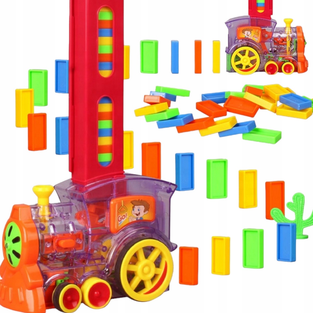 LEGO súprava - Front lokomotívnej vlaky kladúce domino bloky