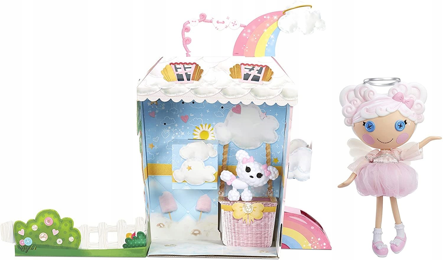 Lalaloopsy Cloud E. Sky Bambola Angelo od Barbonc Veľká handrová bábika 33 cm