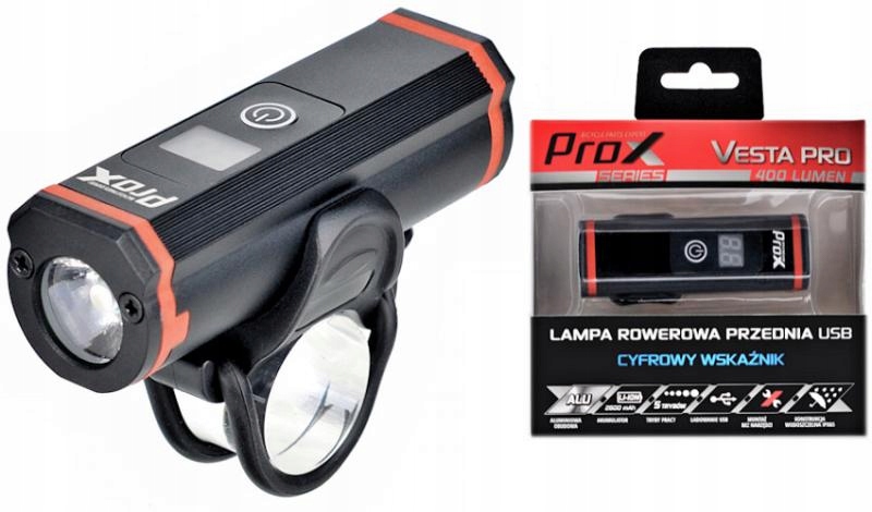 Prox Vest PRO 400LM 2600MAH USB PREDNÁ LAMP