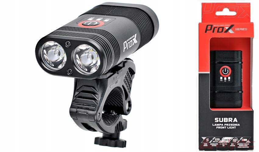 Bicykel Lamp predný prox subra 600 lm 1800 mAh USB