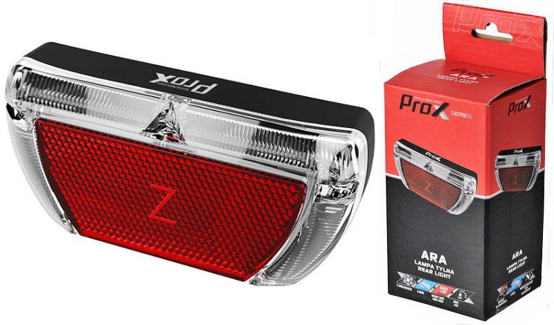 Zadná lampa pre elektronické bicykle LED Prox ARA 3XSMD