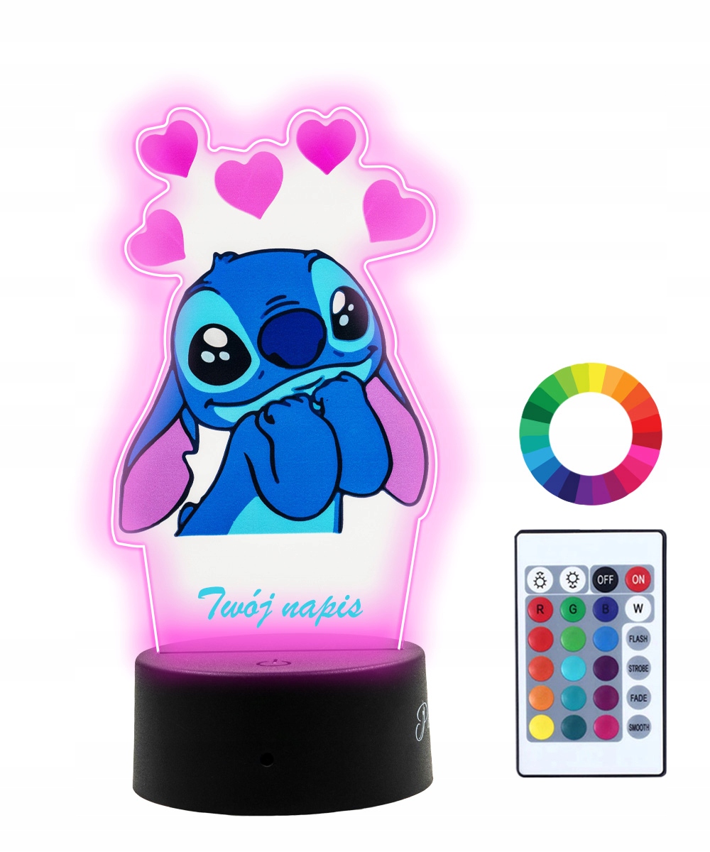 Nočná lampa z plexida 5905342844716 Multi -Colored