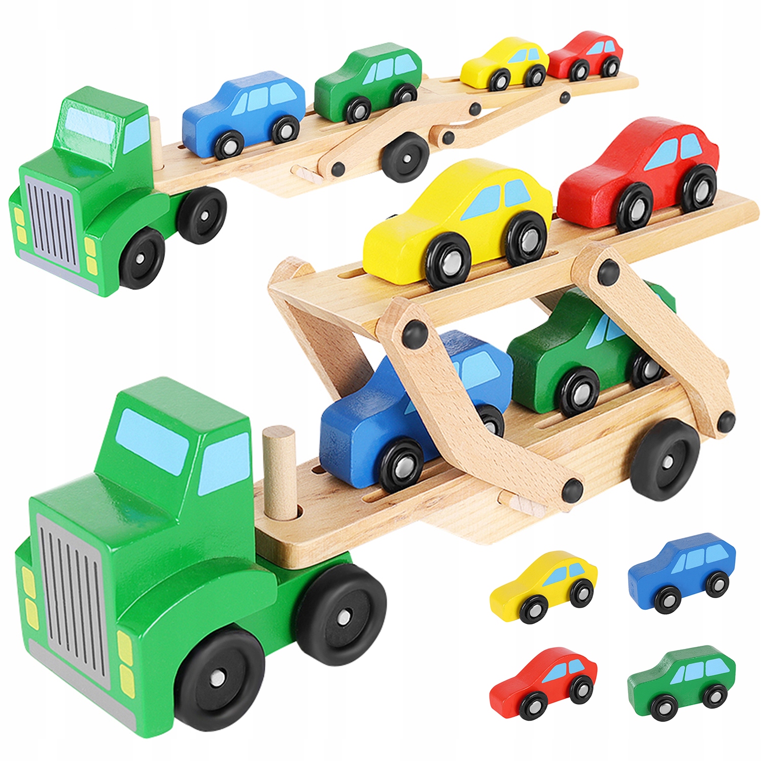Nákladné auto - Veľká penová rohož, penová puzzle 60x60 cm 4 ks.