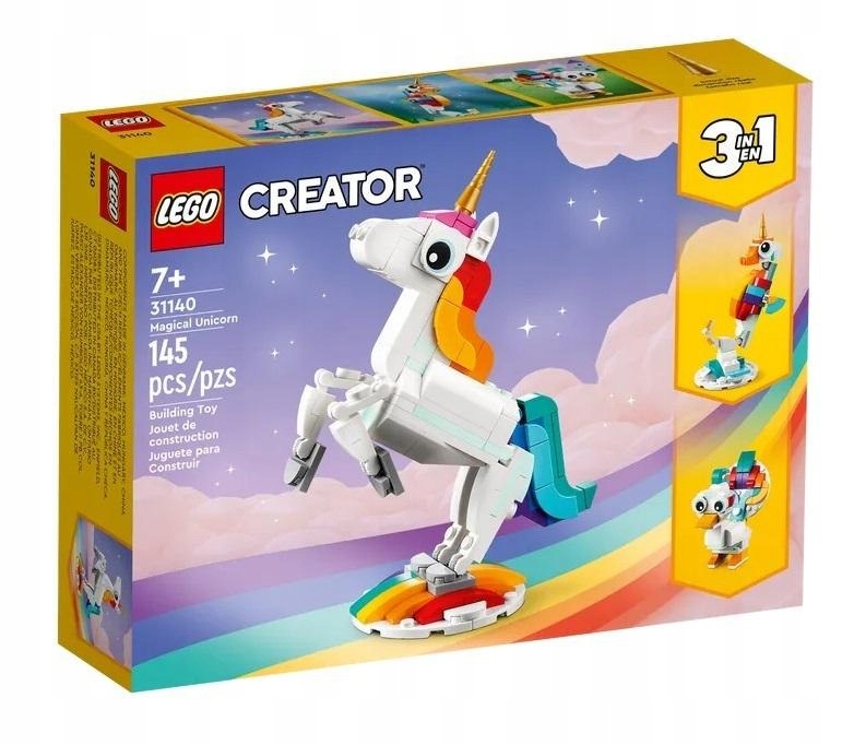 Stavebnica LEGO Creator 3 w 1 - Tvorca Lego 31140 Magic Unicorn