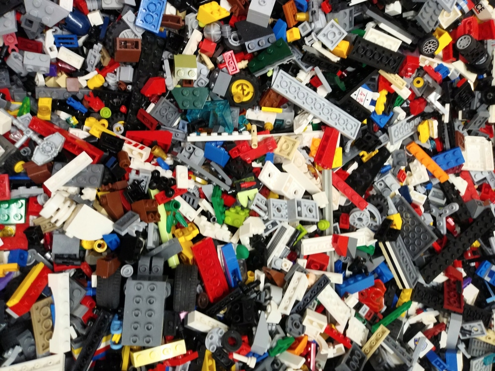 Lego kocky mix 1 KG originálne zmiešané Lego