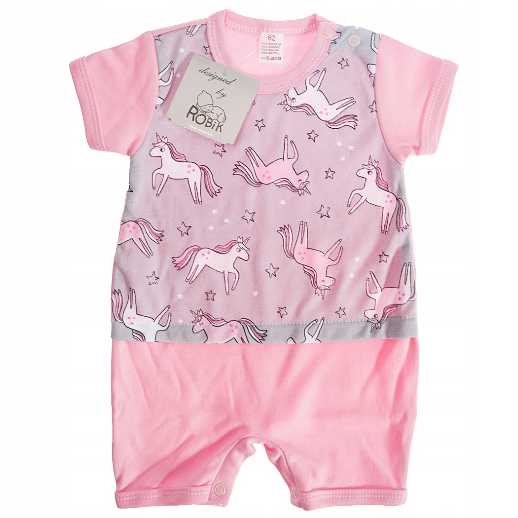 Dupačky -  Rampers Baby Robik 74 Pink
