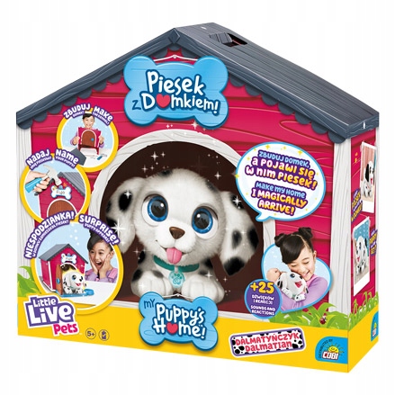 Interaktívny dalmatínsky pes s domčekom Little Live Pets Limited Edition 26483 Cobi